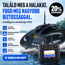 GPS-es etetőhajó halradarral, automatikus etetéssel és visszatéréssel