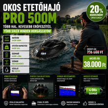 GPS-es etetőhajó halradarral, automatikus etetéssel és visszatéréssel